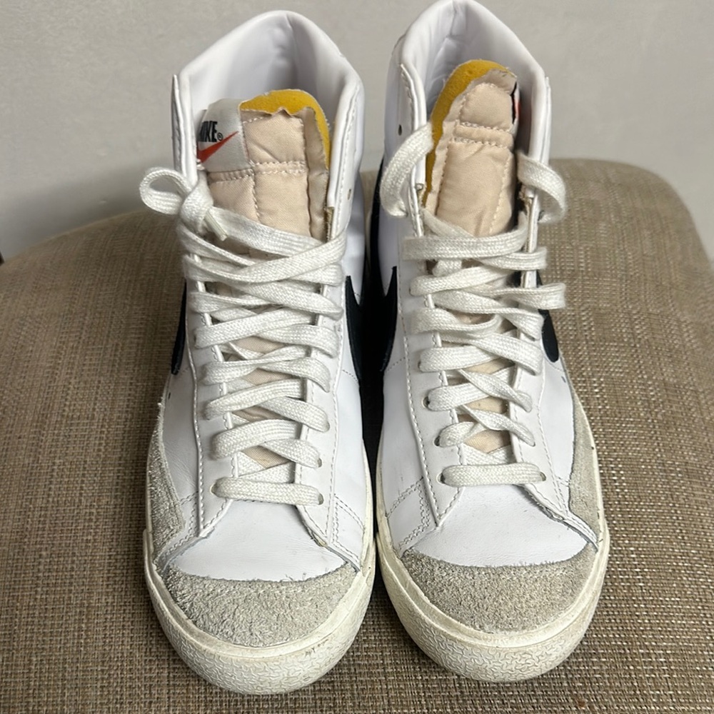 Nike High-Top Sneakers in White and Black